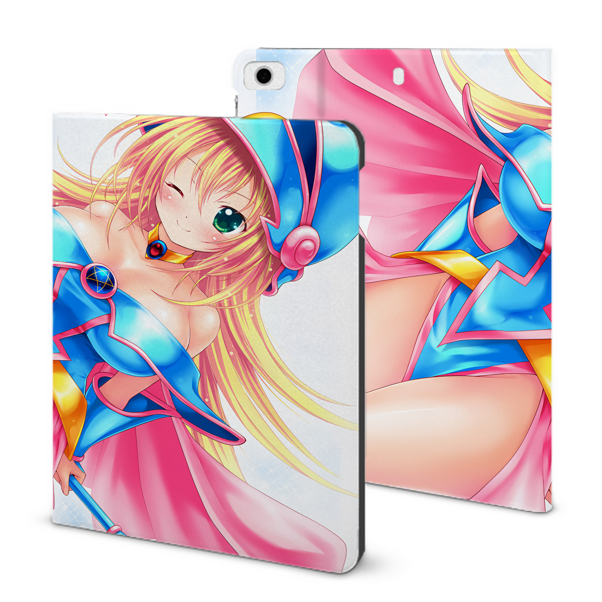 （画像用） 遊☆戯☆王 Yu-Gi-Oh! IPad ケース ブック型 PUレザー TPU 耐衝撃 軽量 薄型 ペン収納なし 全面保護 IPad 各モデル対応